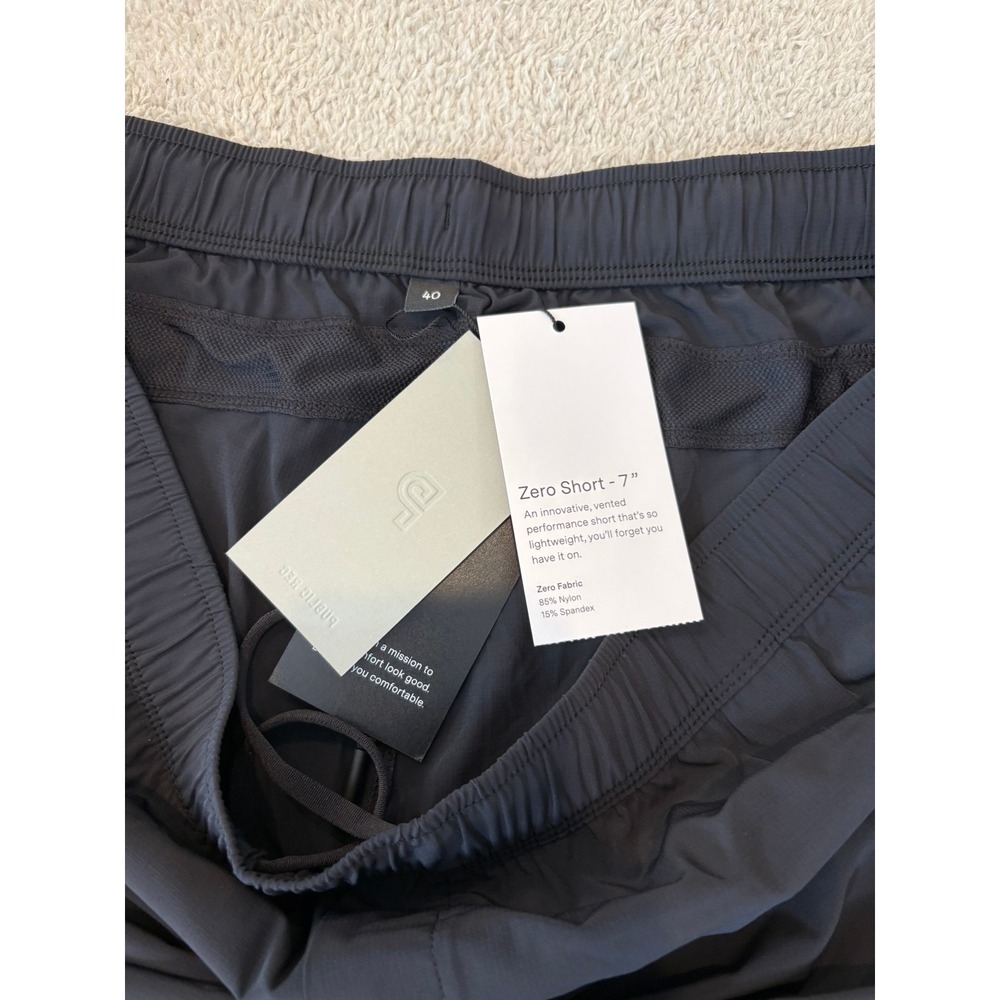 Public Rec Zero Short 7" Mens Athletic Shorts Black Size 40 NWT Performance Gym - Picture 7 of 8